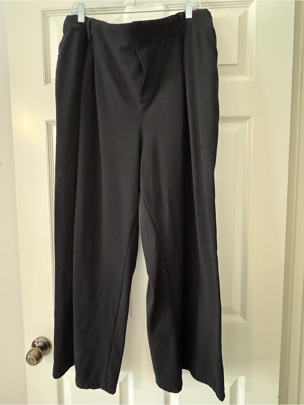 HALARA Black Wide-Leg Pants 2X